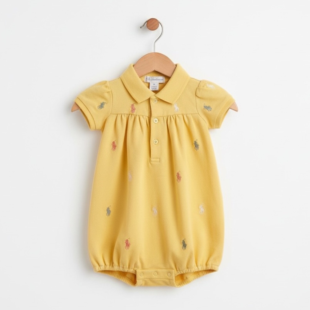 Ralph Lauren Yellow Baby One Piece